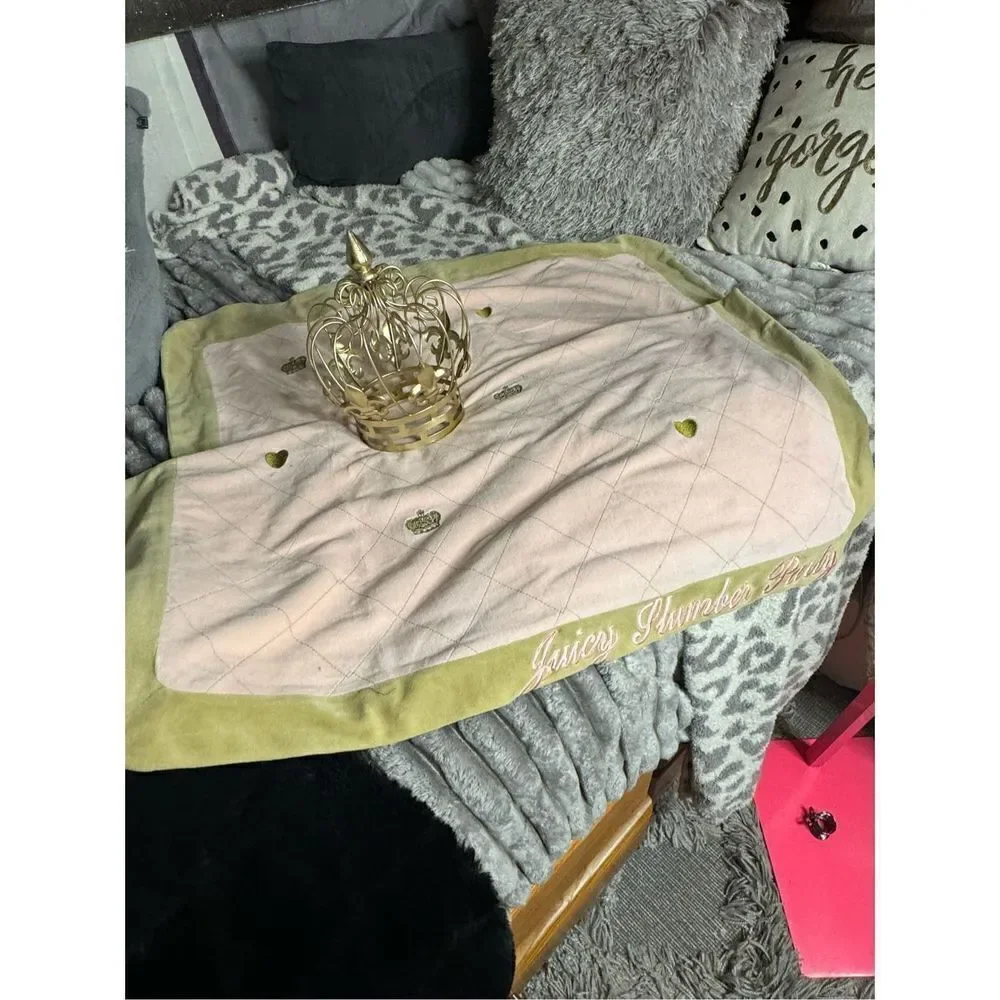 Juicy couture vintage velour/velvet travel sleepover blanket